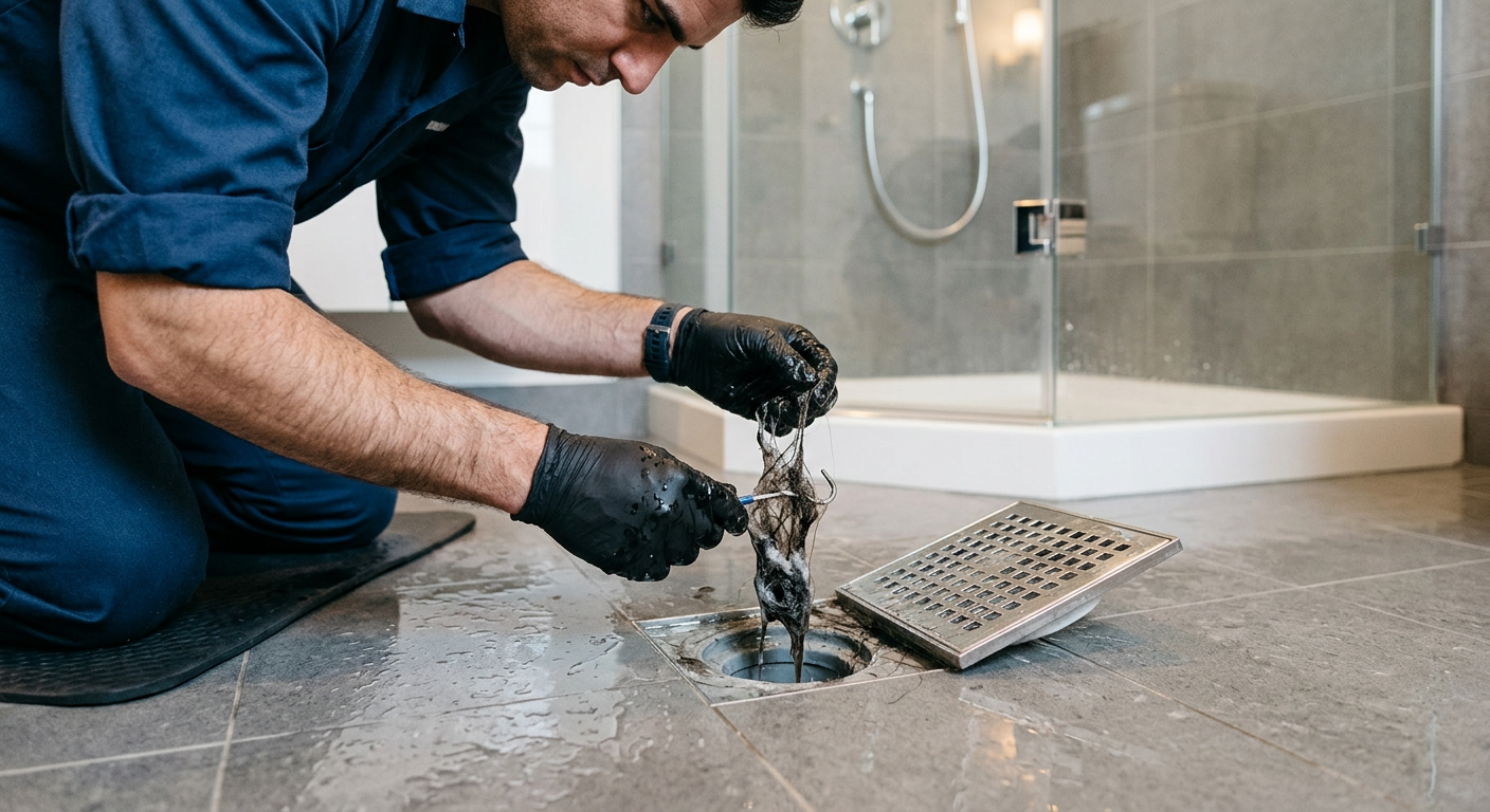 Débouchage de douche bouchée par un plombier à Montrouge