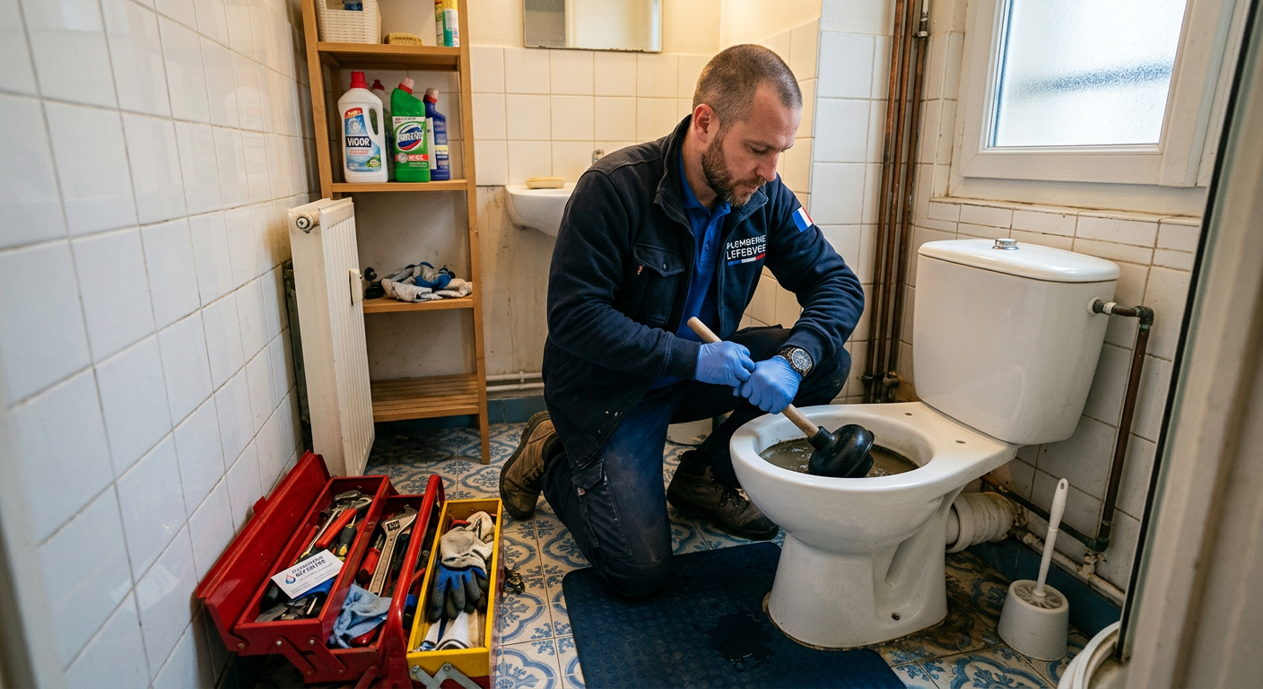 Débouchage WC en urgence par un plombier à Montrouge